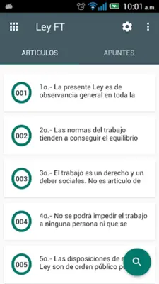 Ley Federal del Trabajo android App screenshot 3